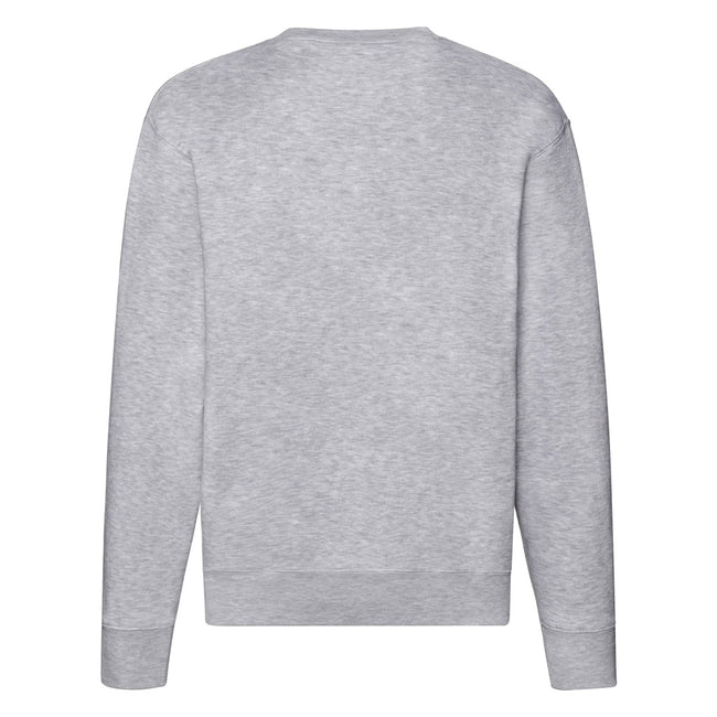 Heather Grey - Back - Fruit Of The Loom Unisex Premium 70-30 Set-In Sweatshirt