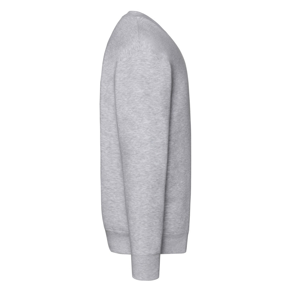 Heather Grey - Side - Fruit Of The Loom Unisex Premium 70-30 Set-In Sweatshirt