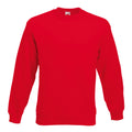 Red - Front - Fruit Of The Loom Unisex Premium 70-30 Set-In Sweatshirt