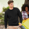 Black - Back - Fruit Of The Loom Unisex Premium 70-30 Set-In Sweatshirt