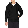 Black - Back - Fruit Of The Loom Mens Premium 70-30 Hooded Zip-Up Sweatshirt - Hoodie