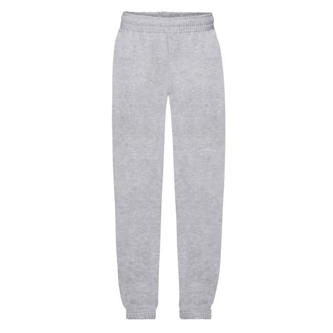Heather Grey - Front - Fruit Of The Loom Kids Unisex Premium 70-30 Jog Pants - Jogging Bottoms