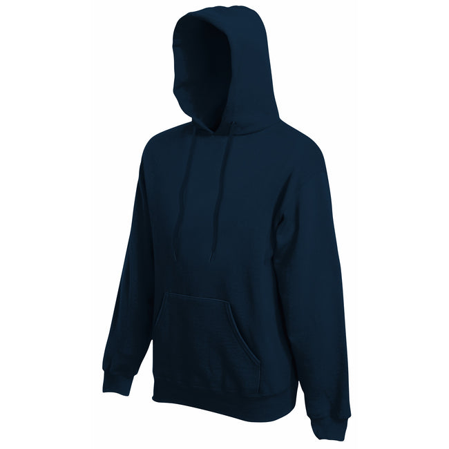 Deep Navy - Front - Fruit Of The Loom Mens Premium 70-30 Hooded Sweatshirt - Hoodie