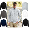 Heather Grey - Side - Fruit Of The Loom Mens Premium 70-30 Full Zip Sweatshirt Jacket