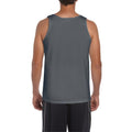 Charcoal - Back - Gildan Mens Softstyle® Tank Vest Top