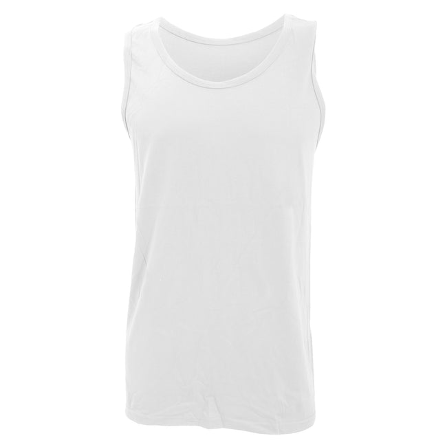 White - Front - Gildan Mens Softstyle® Tank Vest Top