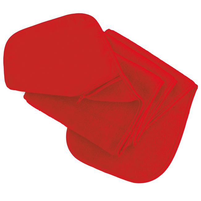 Red - Front - Result Active Anti-Pilling Fleece Winter Scarf With Zip Pocket