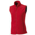 Classic Red - Back - Russell Europe Womens-Ladies Outdoor Full-Zip Anti-Pill Fleece Gilet Jacket