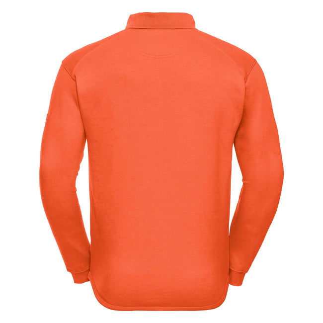 Orange - Back - Russell Europe Mens Heavy Duty Collar Sweatshirt