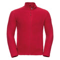 Classic Red - Front - Russell Europe Mens Full Zip Anti-Pill Microfleece Top