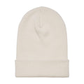 White Sand - Front - Yupoong Flexfit Unisex Heavyweight Long Beanie Winter Hat
