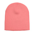 Coral - Front - Yupoong Flexfit Unisex Heavyweight Standard Beanie Winter Hat
