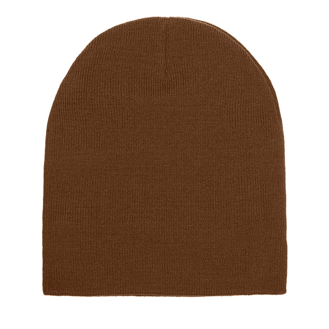 Toffee - Front - Yupoong Flexfit Unisex Heavyweight Standard Beanie Winter Hat