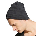 Charcoal - Back - Yupoong Flexfit Unisex Heavyweight Standard Beanie Winter Hat