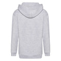 Heather Grey - Back - Fruit Of The Loom Kids Unisex Premium 70-30 Hooded Sweatshirt - Hoodie