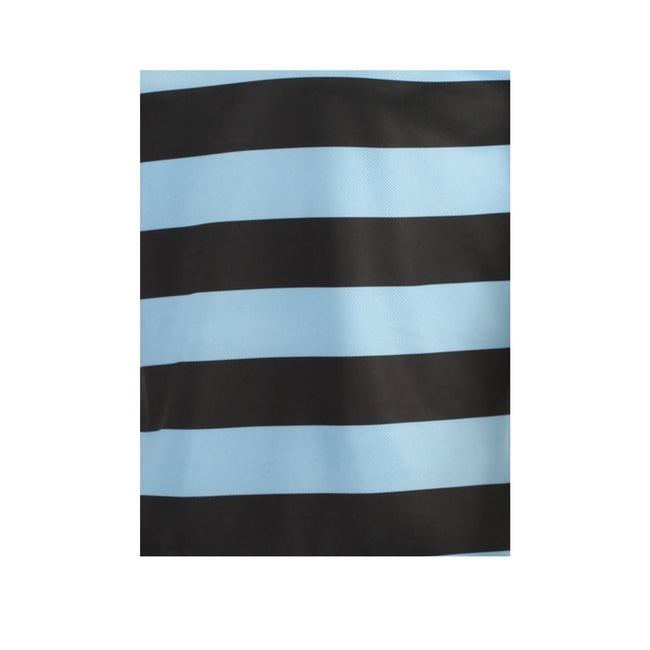 Black-Sky - Side - KooGa Boys Junior Touchline Hooped Match Rugby Shirt