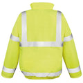 HI-Viz Yellow - Back - Result Core High-Viz Winter Blouson Jacket (Waterproof & Windproof)