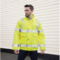 HI-Viz Yellow - Side - Result Core High-Viz Winter Blouson Jacket (Waterproof & Windproof)