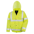HI-Viz Yellow - Front - Result Core High-Viz Winter Blouson Jacket (Waterproof & Windproof)