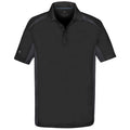 Black-Graphite - Front - Stormtech Mens Two Tone Short Sleeve Lightweight Polo Shirt