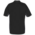 Black-Graphite - Back - Stormtech Mens Two Tone Short Sleeve Lightweight Polo Shirt