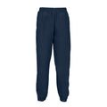 Navy-White Piping - Front - Tombo Teamsport Unisex Start Line Track Bottoms