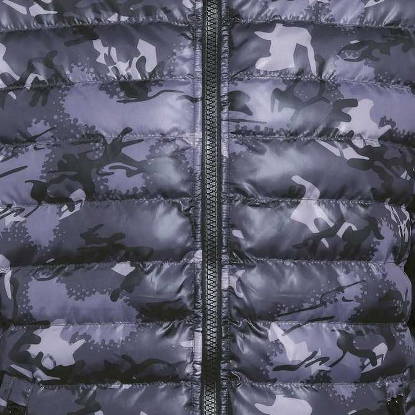 Camo Grey - Back - 2786 Mens Hooded Water & Wind Resistant Padded Jacket