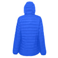 Royal-Grey - Back - 2786 Womens-Ladies Hooded Water & Wind Resistant Padded Jacket
