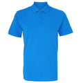 Sapphire - Front - Asquith & Fox Mens Plain Short Sleeve Polo Shirt