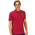 Red - Back - Asquith & Fox Mens Plain Short Sleeve Polo Shirt