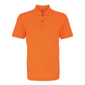 Neon Orange - Front - Asquith & Fox Mens Plain Short Sleeve Polo Shirt