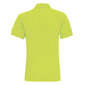 Neon Yellow - Back - Asquith & Fox Mens Plain Short Sleeve Polo Shirt