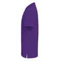 Purple - Side - Asquith & Fox Mens Plain Short Sleeve Polo Shirt