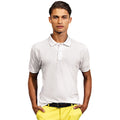 White - Back - Asquith & Fox Mens Plain Short Sleeve Polo Shirt