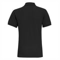 Black - Back - Asquith & Fox Mens Plain Short Sleeve Polo Shirt