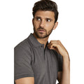 Charcoal - Lifestyle - Asquith & Fox Mens Plain Short Sleeve Polo Shirt
