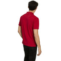 Cherry Red - Side - Asquith & Fox Mens Plain Short Sleeve Polo Shirt