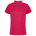 Hot Pink - Front - Asquith & Fox Womens-Ladies Plain Short Sleeve Polo Shirt