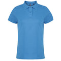Sapphire - Front - Asquith & Fox Womens-Ladies Plain Short Sleeve Polo Shirt