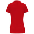 Red - Back - Asquith & Fox Womens-Ladies Plain Short Sleeve Polo Shirt