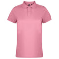 Pink Carnation - Front - Asquith & Fox Womens-Ladies Plain Short Sleeve Polo Shirt