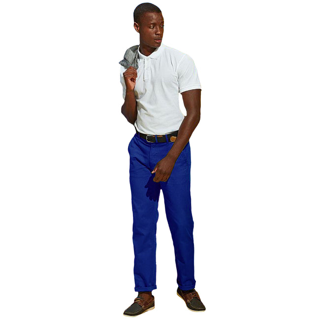 Royal - Pack Shot - Asquith & Fox Mens Classic Casual Chinos-Trousers