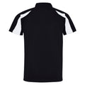 Jet Black-Arctic White - Back - AWDis Just Cool Mens Short Sleeve Contrast Panel Polo Shirt