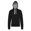 Jet Black - Front - AWDis Just Hoods Mens Chunky Pullover Hoodie
