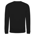 Jet Black - Back - AWDis Just Hoods Childrens-Kids Plain Crew Neck Sweatshirt