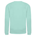 Peppermint - Back - AWDis Just Hoods Childrens-Kids Plain Crew Neck Sweatshirt