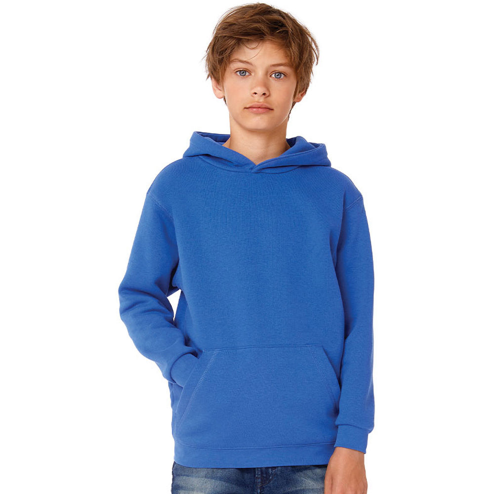 Royal Blue - Back - B&C Childrens-Kids Plain Drawstring Hoodie