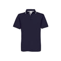 Navy-White - Front - B&C Mens Safran Sport Plain Short Sleeve Polo Shirt
