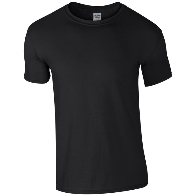 Black - Front - Gildan Mens Short Sleeve Soft-Style T-Shirt