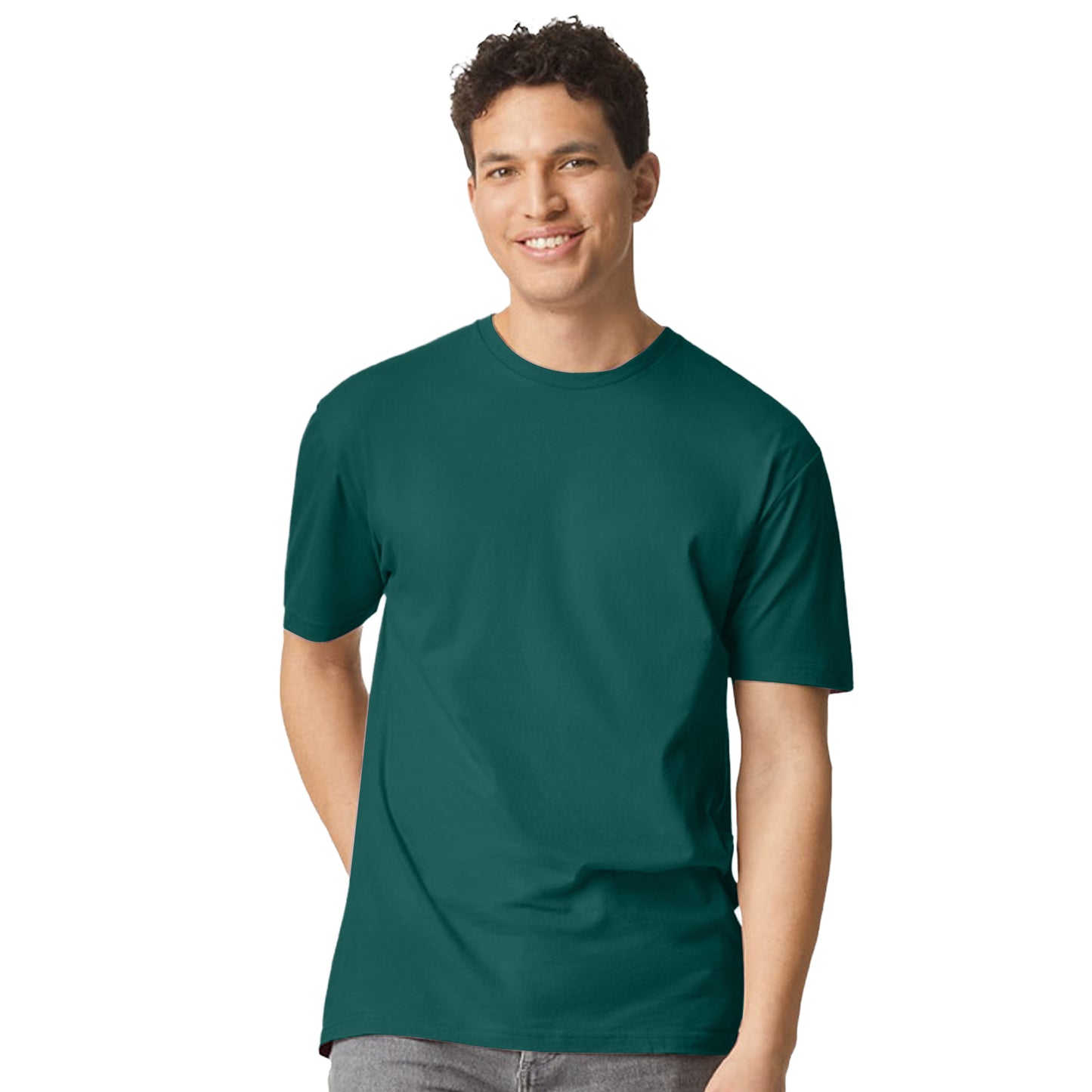 Fan Marine Green - Side - Gildan Mens Short Sleeve Soft-Style T-Shirt